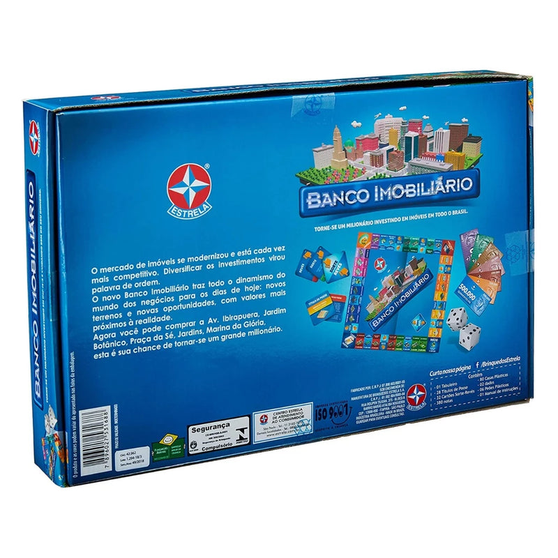Jogo Banco Imobiliário Grande Tabuleiro - Estrela