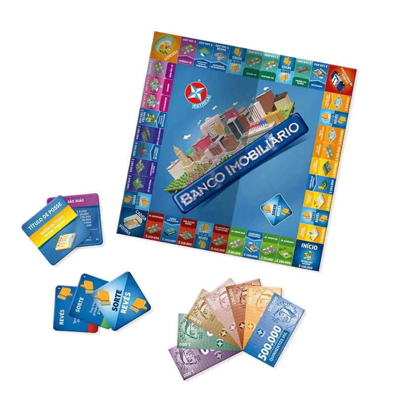 Jogo Banco Imobiliário Grande Tabuleiro - Estrela