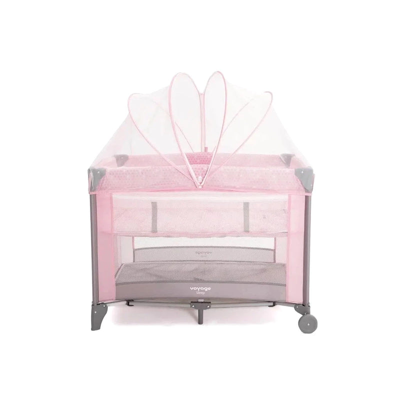 Berço Cercado Portátil para Bebê Sleep até 18kgs Rosa Voyage
