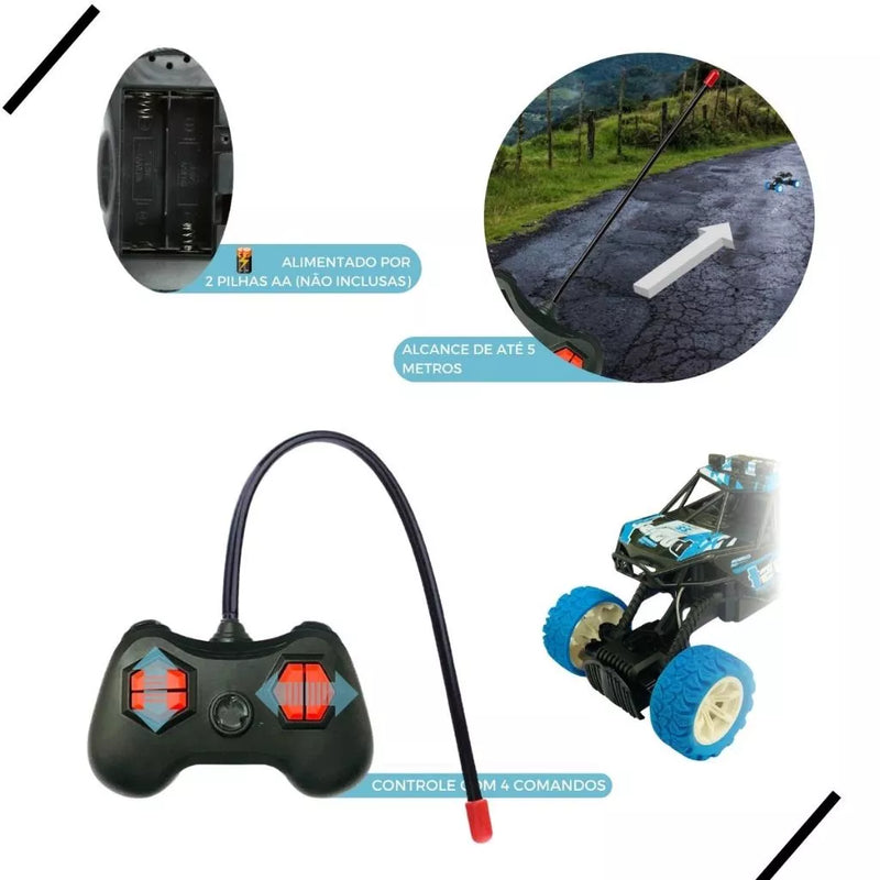 Brinquedo Carrinho Controle Remoto Pickup 4x4 Off Road