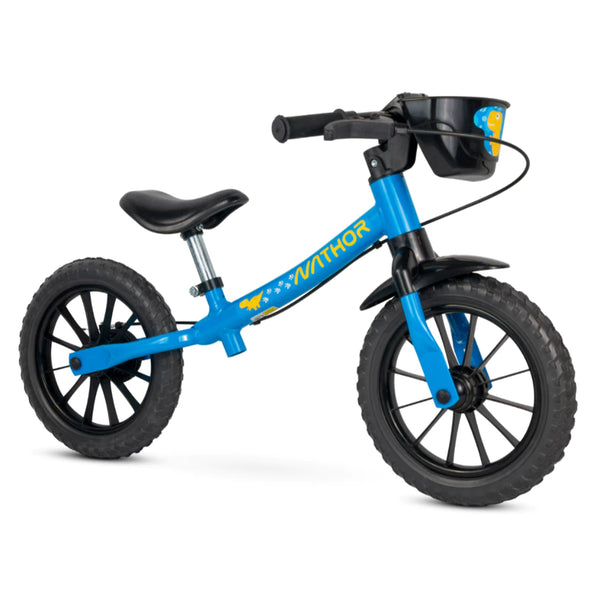 Bicicleta Infantil Azul Nathor Equilíbrio - Bicicleta Sem Pedal Nathor Balance