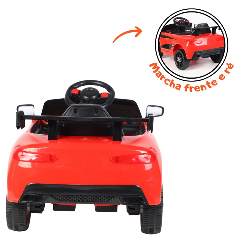 Carrinho Elétrico Carro De Passeio Infantil 12v Motorizado Luz E Som Controle Remoto