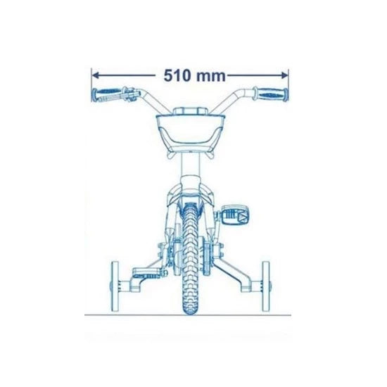 Bicicleta Infantil Nathor Flower Aro 12 Freio Tambor Cor Rosa Com Rodas De Treinamento