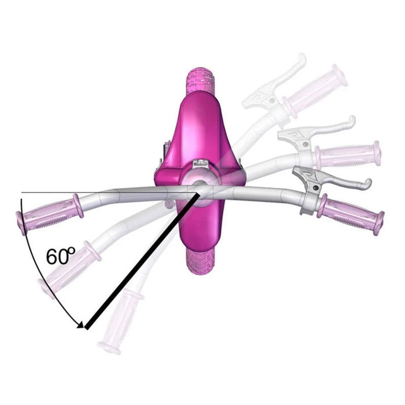 Bicicleta Infantil Nathor Flower Aro 12 Freio Tambor Cor Rosa Com Rodas De Treinamento