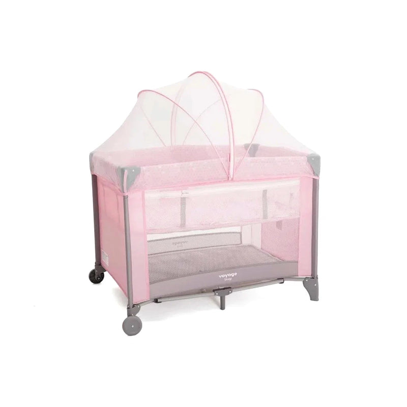 Berço Cercado Portátil para Bebê Sleep até 18kgs Rosa Voyage