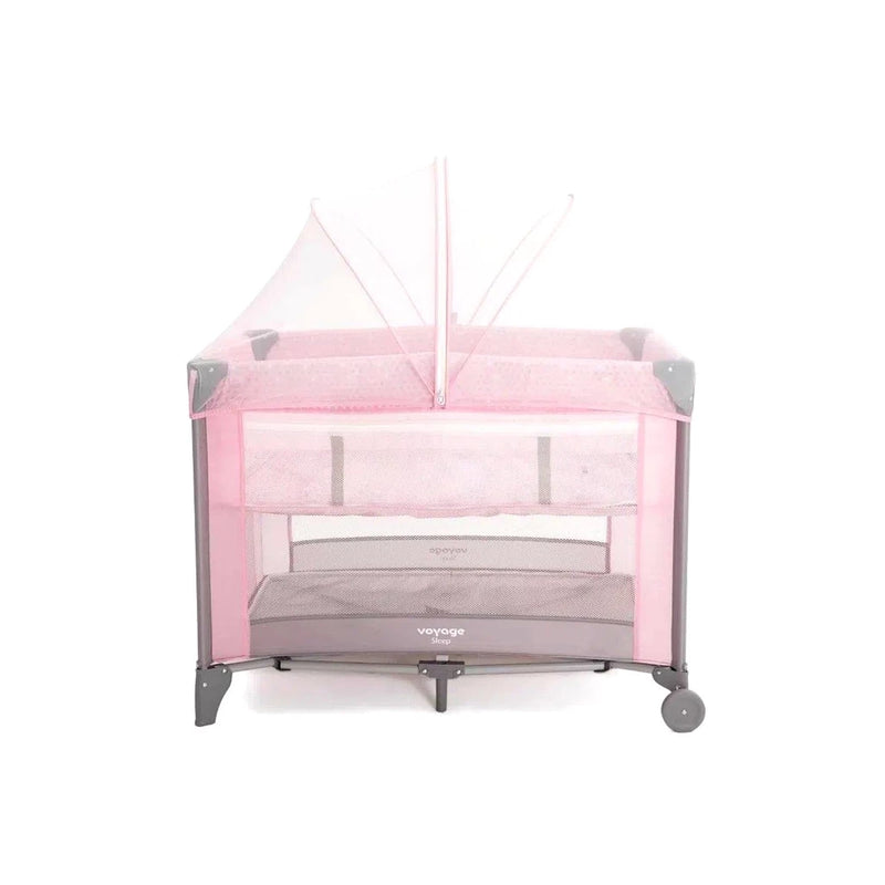 Berço Cercado Portátil para Bebê Sleep até 18kgs Rosa Voyage