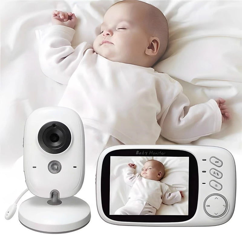 Baba Eletrônica Com Monitor Visão Noturna, Câmera c/ Audio Sensor de Temperatura MING