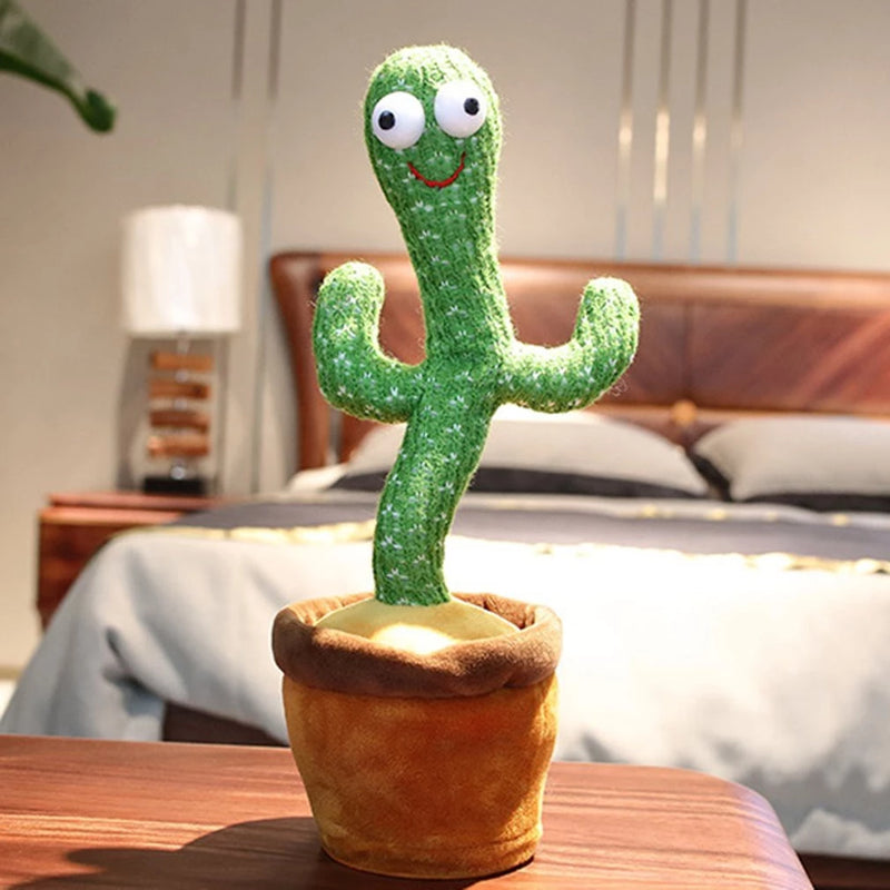 Cacto Brinquedo Dançante de Pelúcia Falante - Reprodutor de 120 Músicas