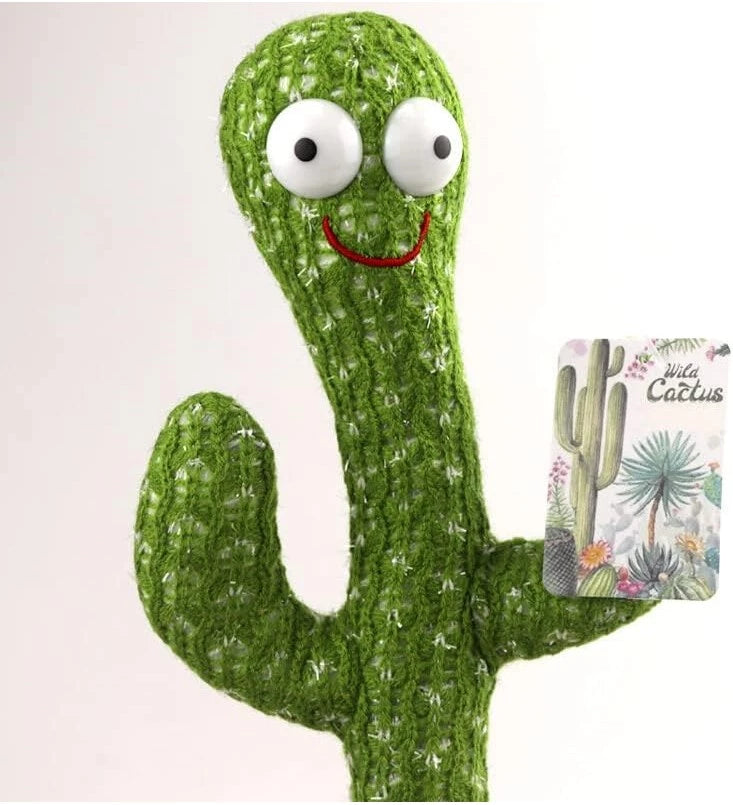 Cacto Brinquedo Dançante de Pelúcia Falante - Reprodutor de 120 Músicas